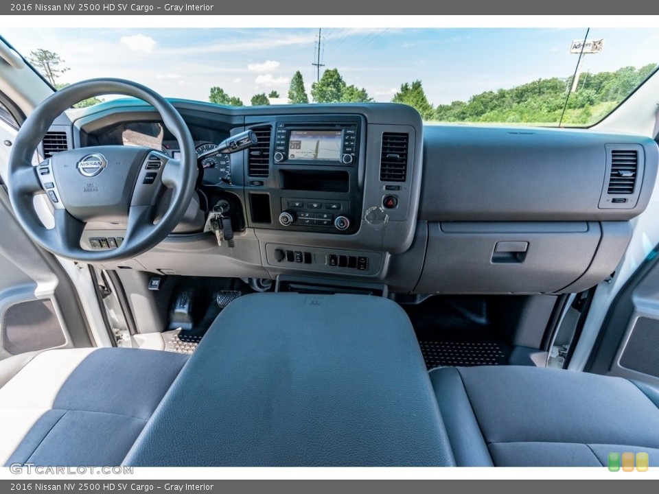Gray Interior Dashboard for the 2016 Nissan NV 2500 HD SV Cargo #138480129