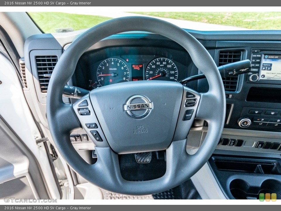 Gray Interior Steering Wheel for the 2016 Nissan NV 2500 HD SV Cargo #138480168