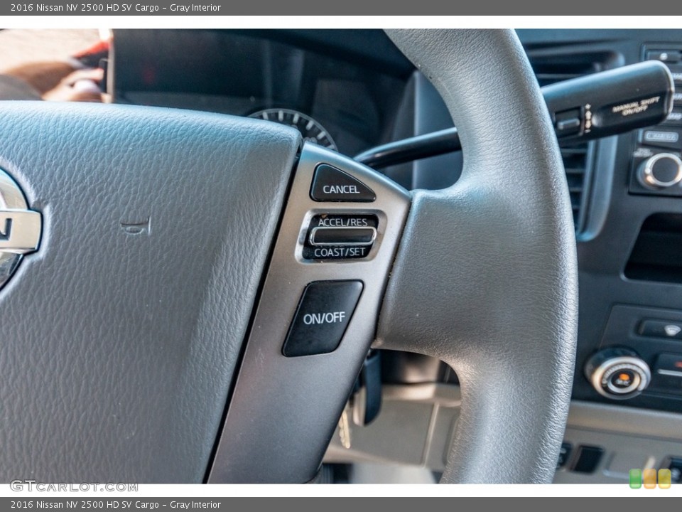 Gray Interior Steering Wheel for the 2016 Nissan NV 2500 HD SV Cargo #138480219