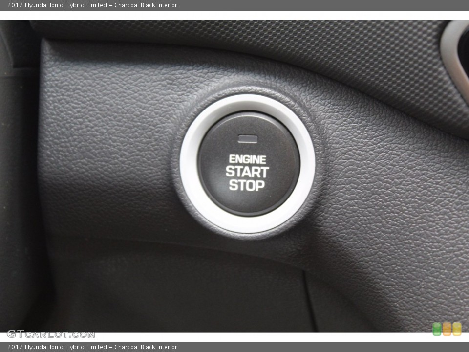 Charcoal Black Interior Controls for the 2017 Hyundai Ioniq Hybrid Limited #138482814