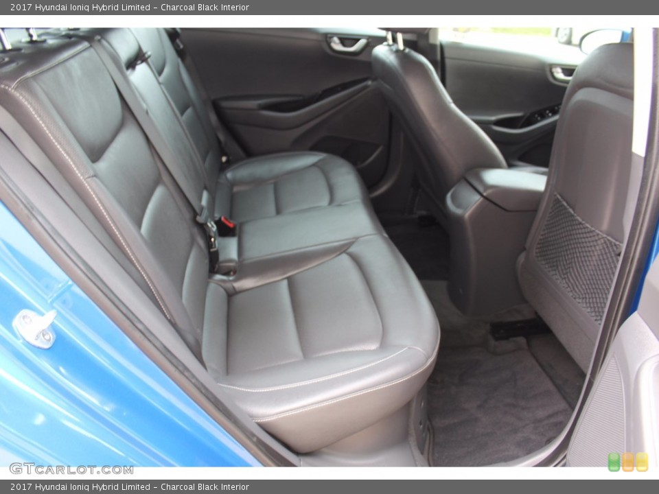 Charcoal Black Interior Rear Seat for the 2017 Hyundai Ioniq Hybrid Limited #138482868