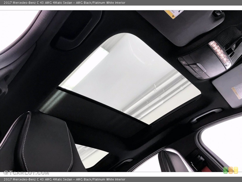 AMG Black/Platinum White Interior Sunroof for the 2017 Mercedes-Benz C 43 AMG 4Matic Sedan #138483745