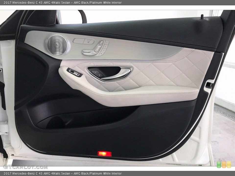 AMG Black/Platinum White Interior Door Panel for the 2017 Mercedes-Benz C 43 AMG 4Matic Sedan #138483761