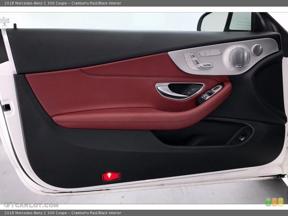 Cranberry Red/Black Interior Door Panel for the 2018 Mercedes-Benz C 300 Coupe #138484594