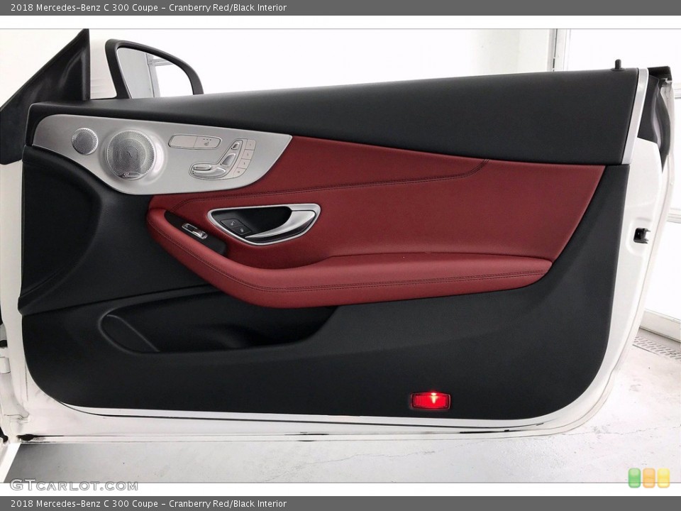 Cranberry Red/Black Interior Door Panel for the 2018 Mercedes-Benz C 300 Coupe #138484621