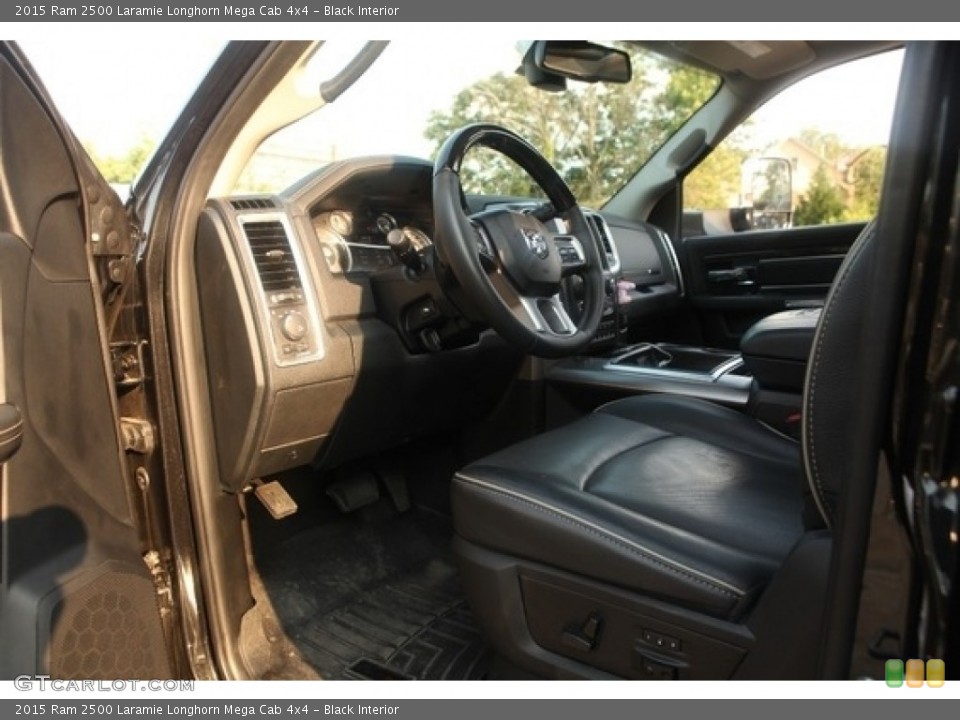 Black Interior Front Seat for the 2015 Ram 2500 Laramie Longhorn Mega Cab 4x4 #138490038