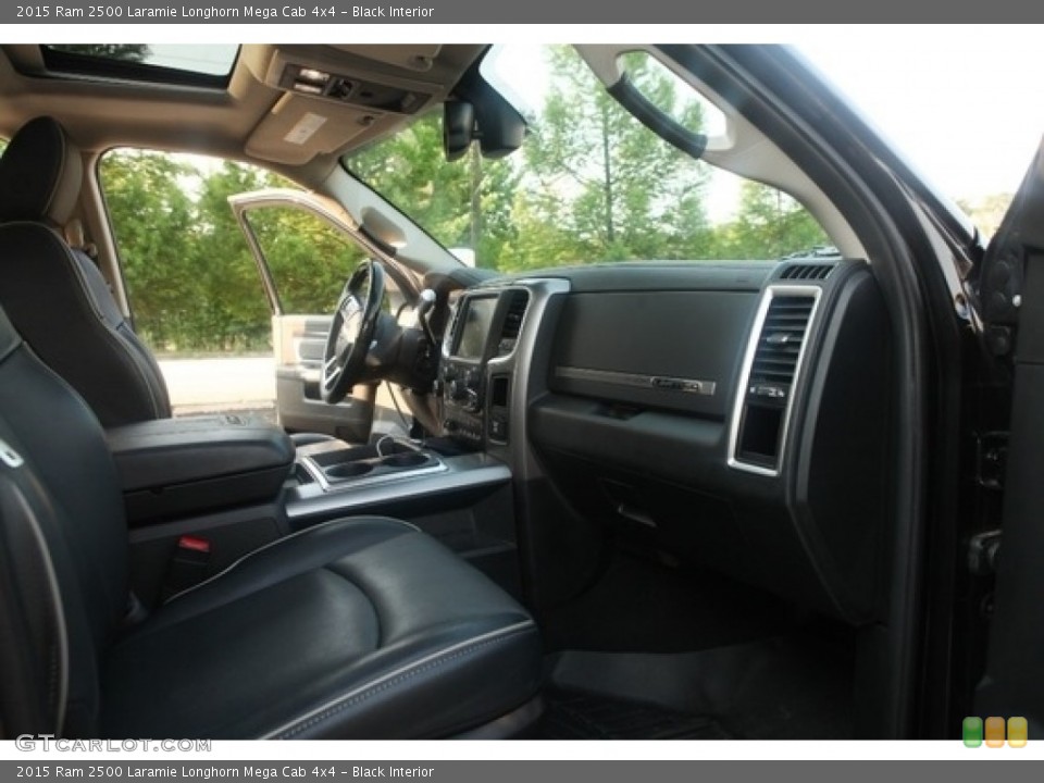 Black Interior Dashboard for the 2015 Ram 2500 Laramie Longhorn Mega Cab 4x4 #138490059