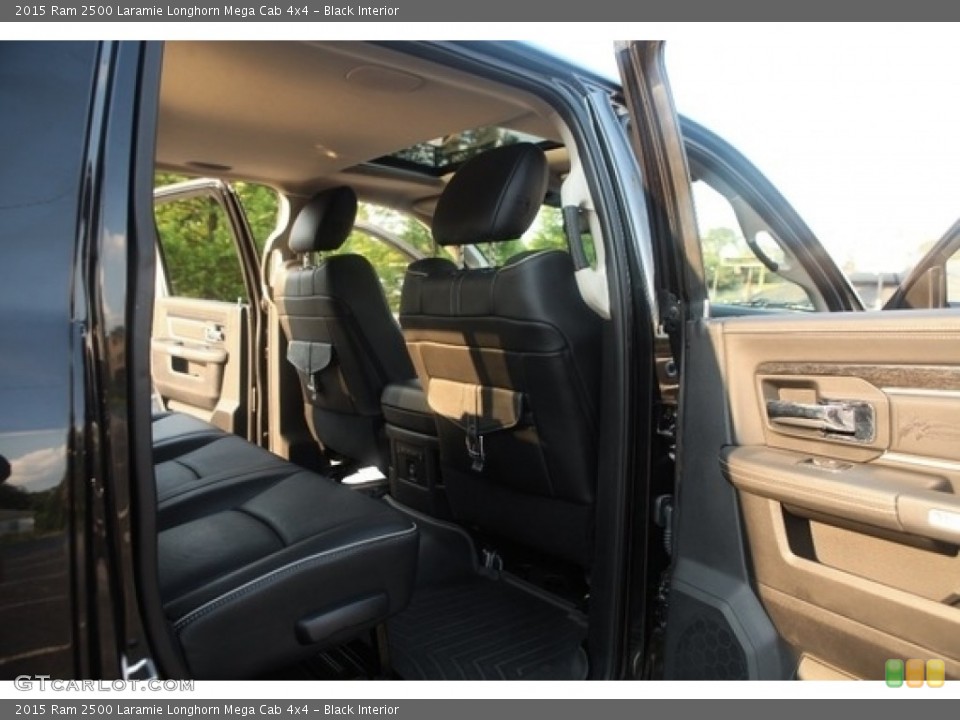 Black Interior Rear Seat for the 2015 Ram 2500 Laramie Longhorn Mega Cab 4x4 #138490078