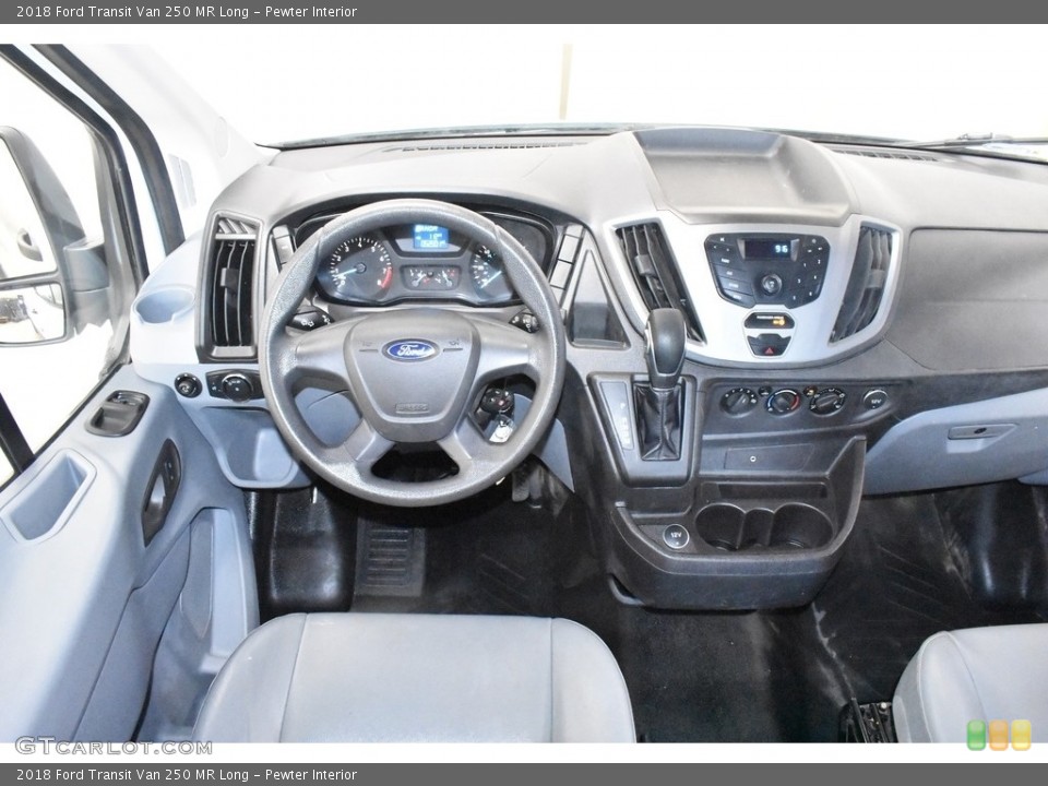 Pewter Interior Dashboard for the 2018 Ford Transit Van 250 MR Long #138490308