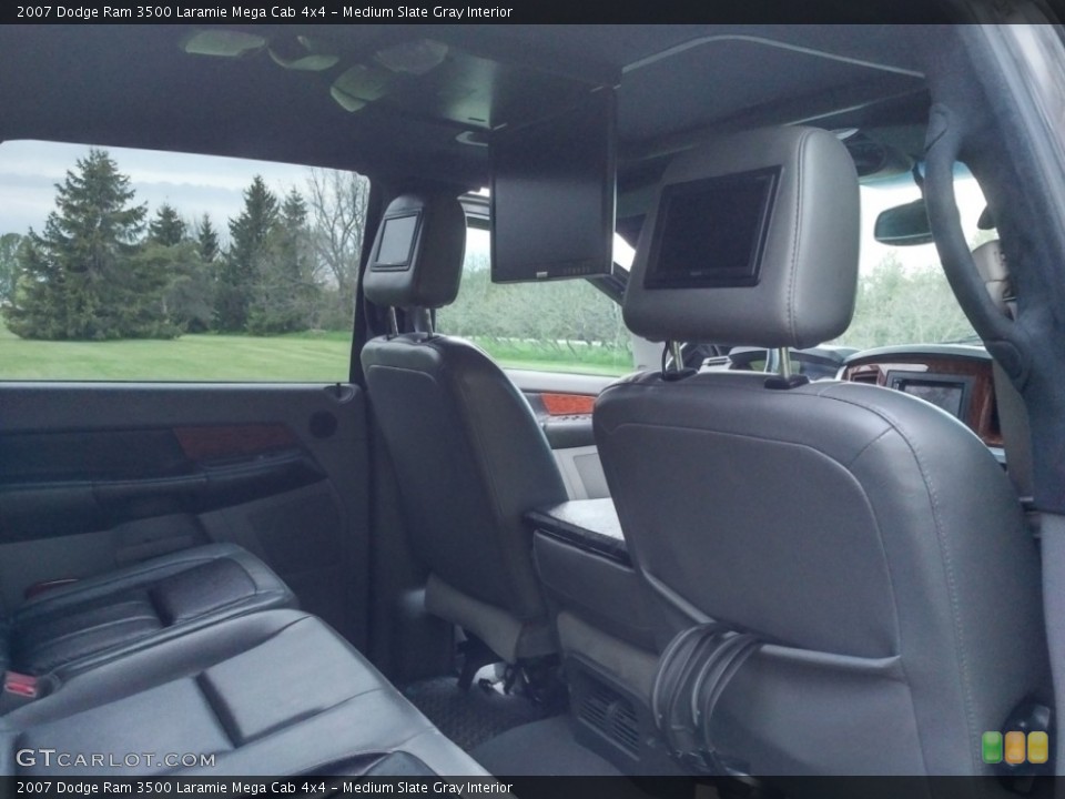 Medium Slate Gray Interior Rear Seat for the 2007 Dodge Ram 3500 Laramie Mega Cab 4x4 #138490902