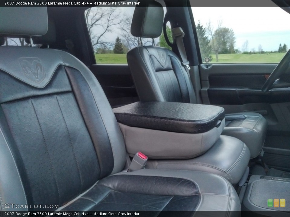 Medium Slate Gray Interior Front Seat for the 2007 Dodge Ram 3500 Laramie Mega Cab 4x4 #138490920
