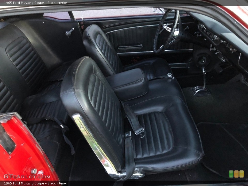 Black Interior Photo for the 1965 Ford Mustang Coupe #138493518