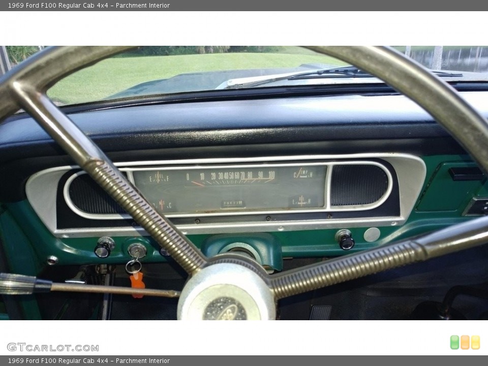 Parchment Interior Gauges for the 1969 Ford F100 Regular Cab 4x4 #138495729