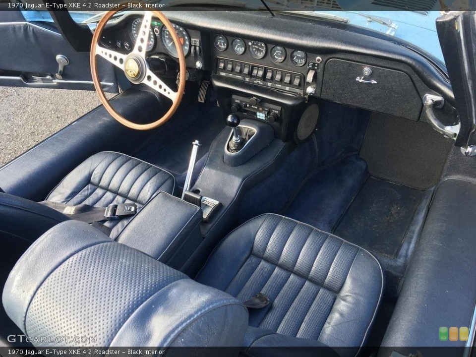Black 1970 Jaguar E-Type Interiors
