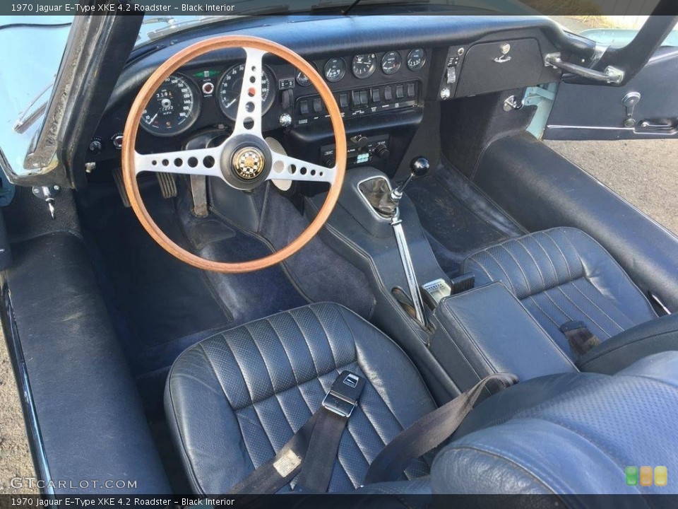 Black Interior Photo for the 1970 Jaguar E-Type XKE 4.2 Roadster #138496824