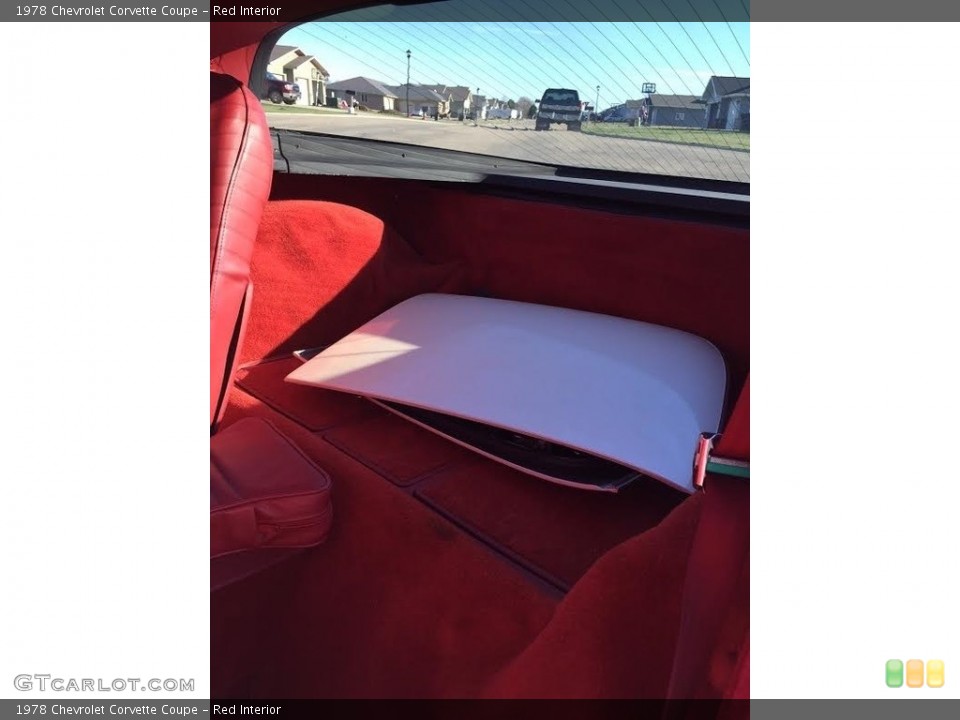 Red Interior Trunk for the 1978 Chevrolet Corvette Coupe #138497184