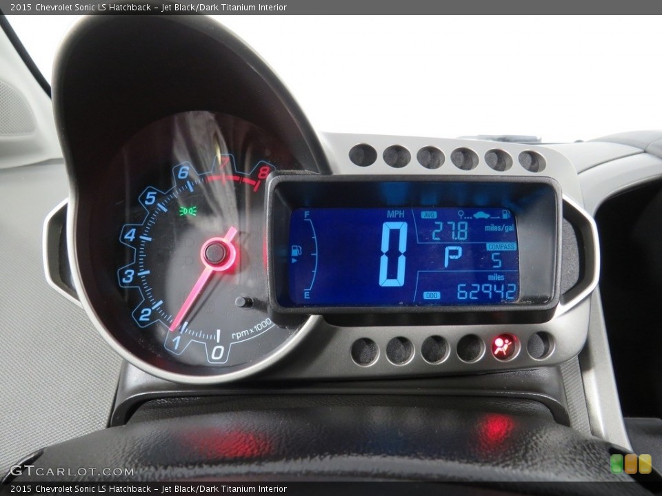 Jet Black/Dark Titanium Interior Gauges for the 2015 Chevrolet Sonic LS Hatchback #138497730