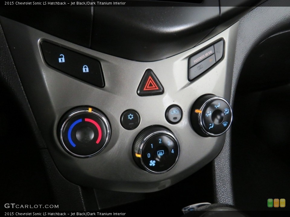Jet Black/Dark Titanium Interior Controls for the 2015 Chevrolet Sonic LS Hatchback #138497890