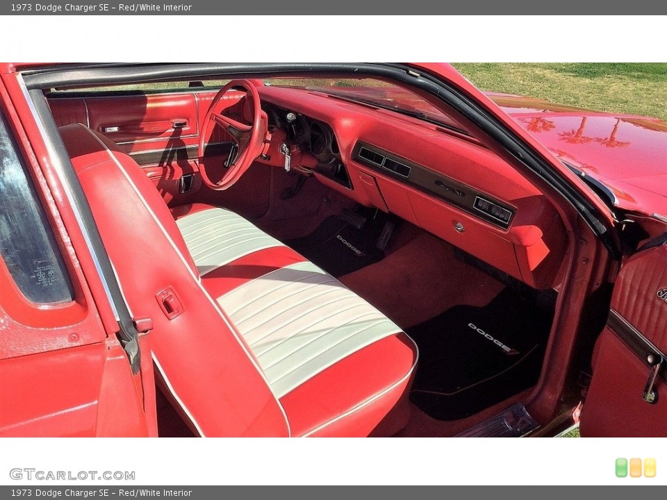 Red/White 1973 Dodge Charger Interiors