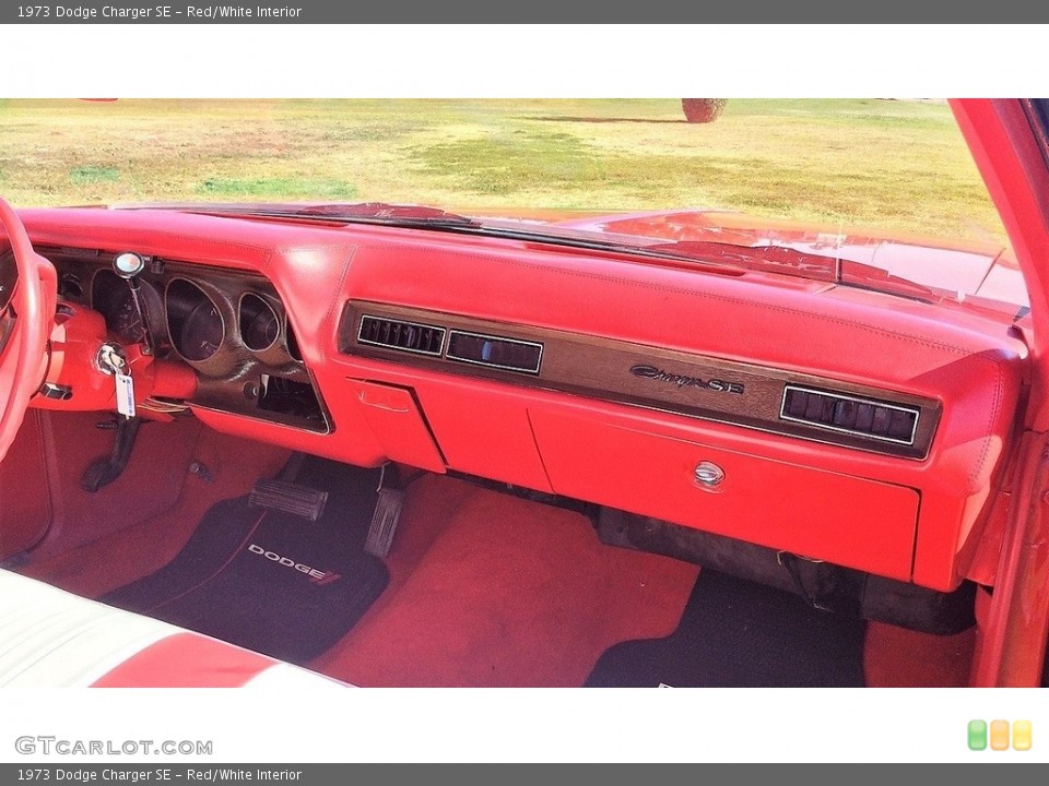 Red/White Interior Dashboard for the 1973 Dodge Charger SE #138499572
