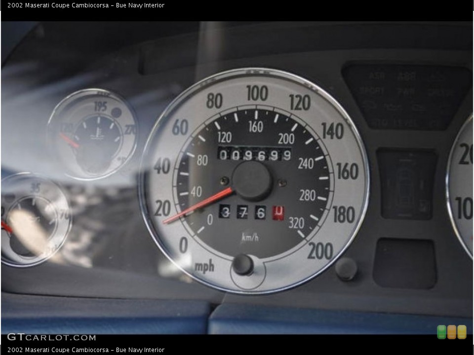 Bue Navy Interior Gauges for the 2002 Maserati Coupe Cambiocorsa #138501762