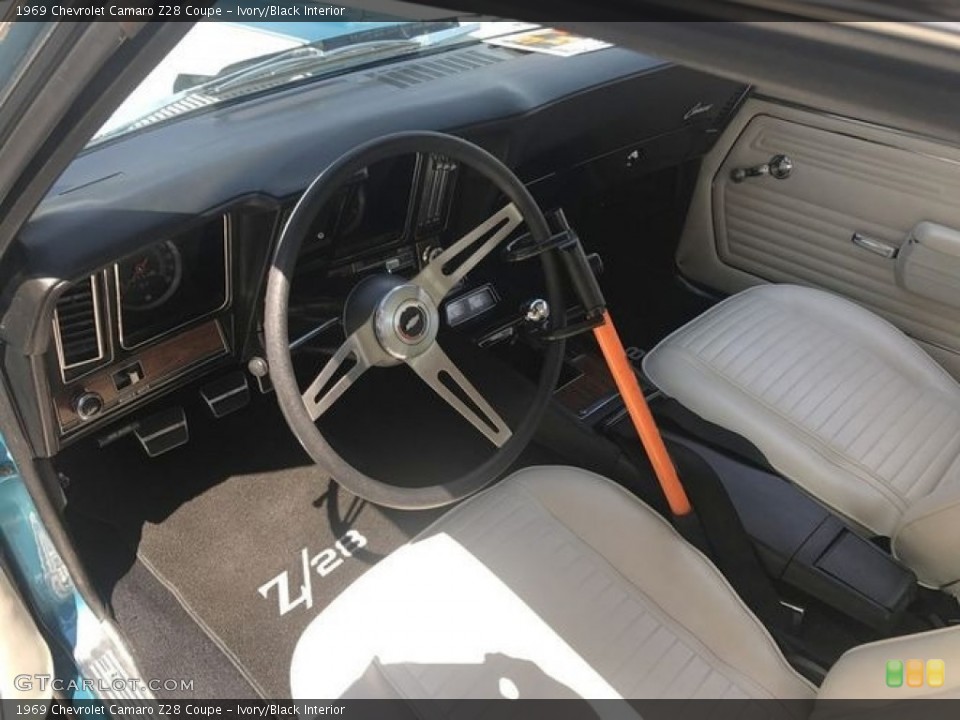 Ivory/Black 1969 Chevrolet Camaro Interiors