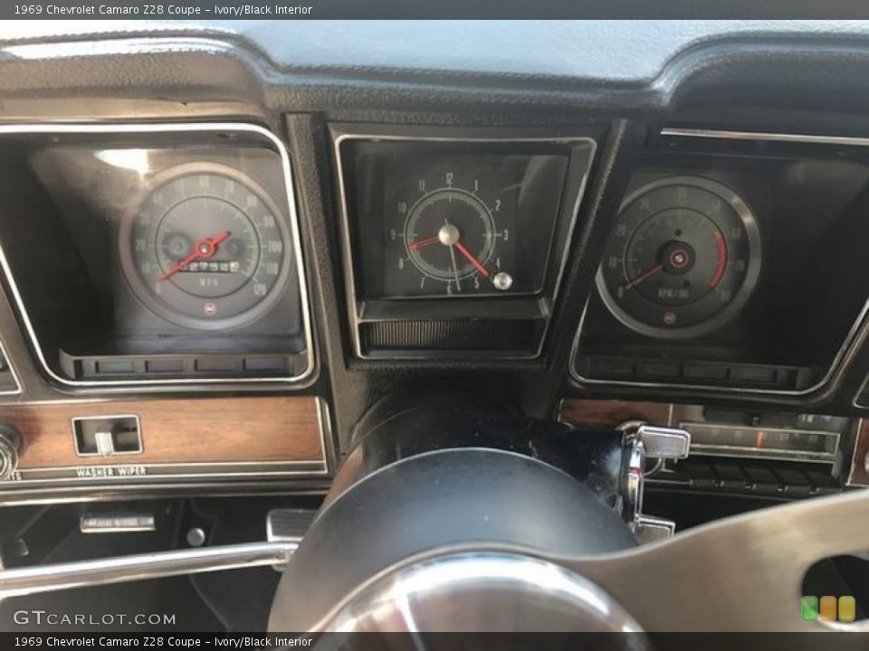 Ivory/Black Interior Gauges for the 1969 Chevrolet Camaro Z28 Coupe #138505647