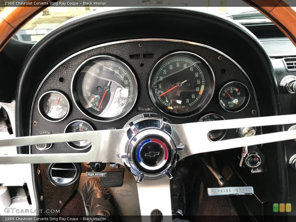 Black Interior Gauges for the 1966 Chevrolet Corvette Sting Ray Coupe #138506394