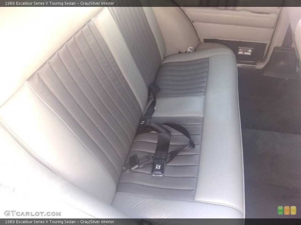Gray/Silver 1989 Excalibur Series V Interiors