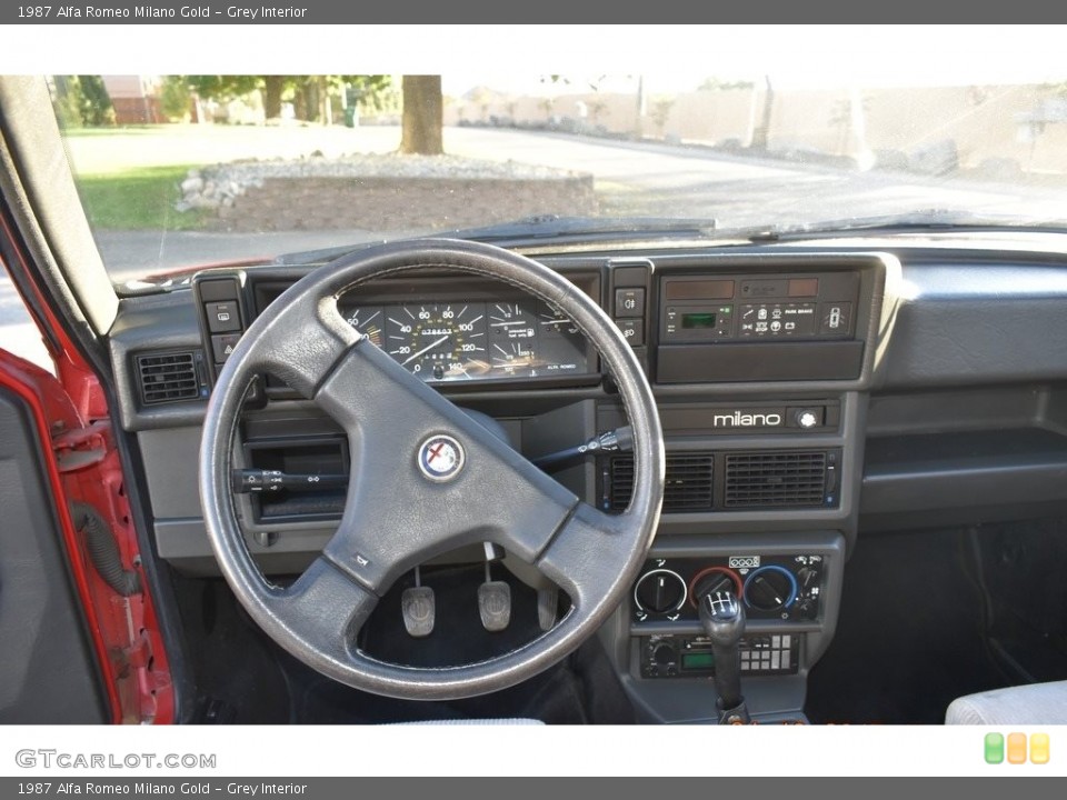 Grey Interior Dashboard for the 1987 Alfa Romeo Milano Gold #138506881