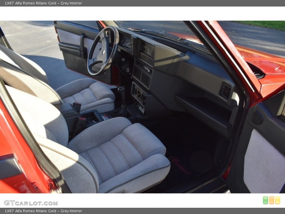 Grey Interior Front Seat for the 1987 Alfa Romeo Milano Gold #138506940