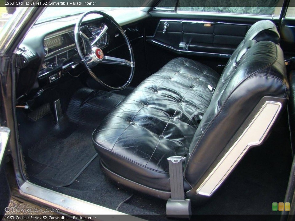 Black Interior Photo for the 1963 Cadillac Series 62 Convertible #138507171