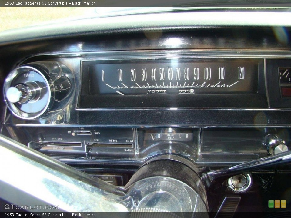 Black Interior Gauges for the 1963 Cadillac Series 62 Convertible #138507249