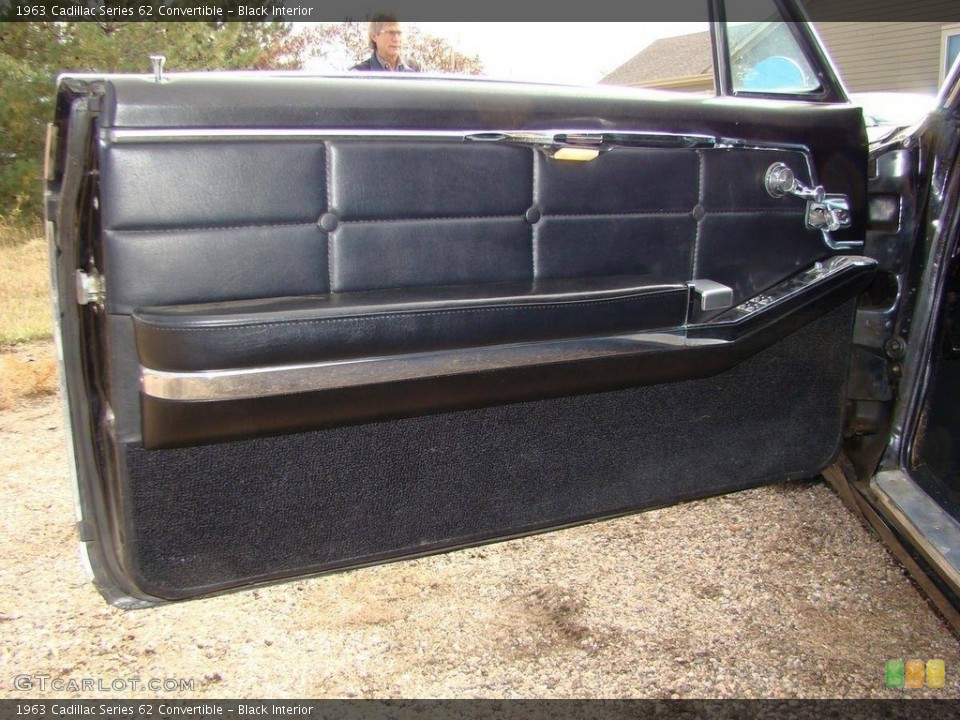 Black Interior Door Panel for the 1963 Cadillac Series 62 Convertible #138507435