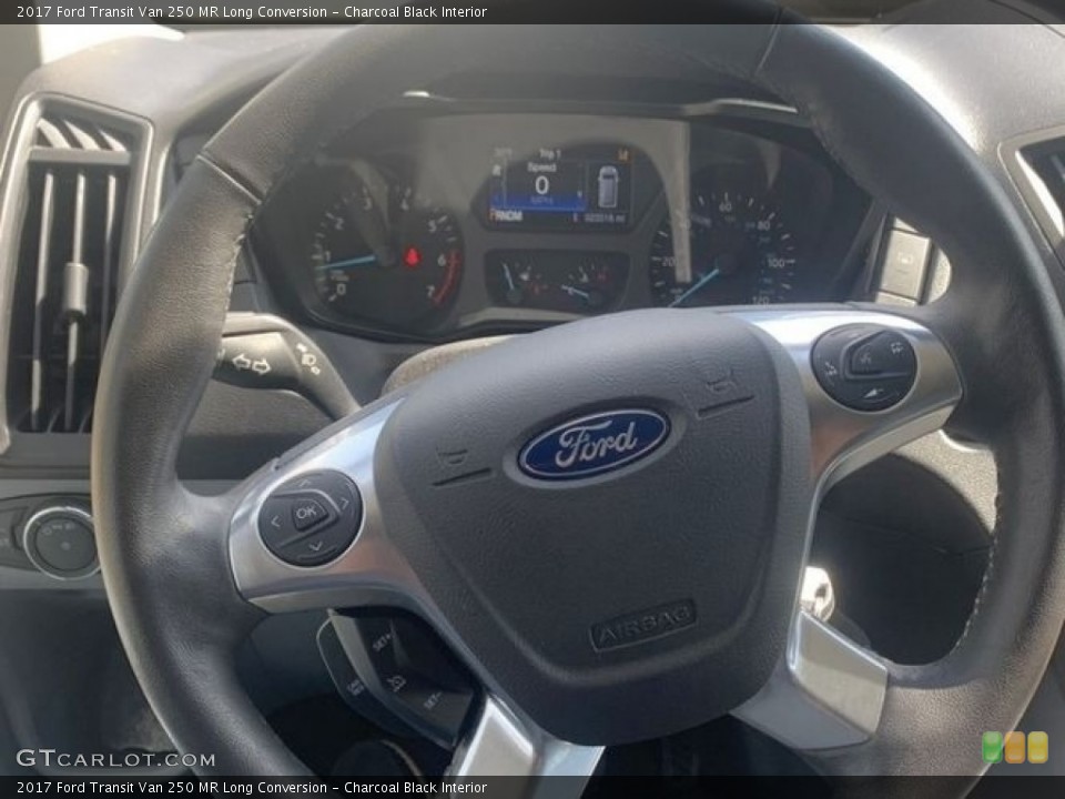 Charcoal Black Interior Steering Wheel for the 2017 Ford Transit Van 250 MR Long Conversion #138508179