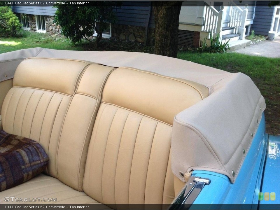 Tan Interior Rear Seat for the 1941 Cadillac Series 62 Convertible #138508827