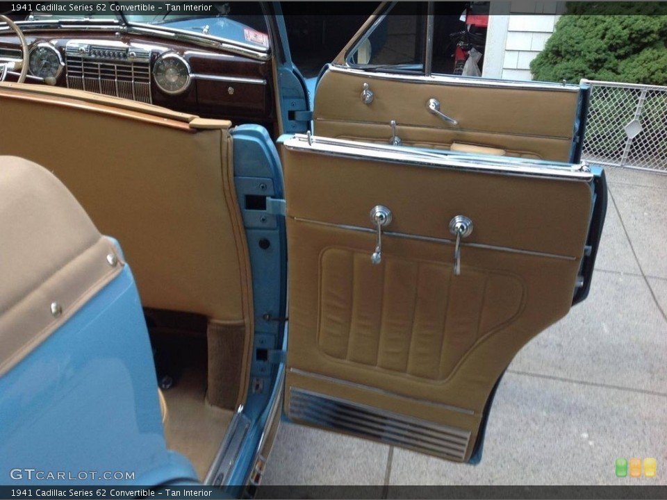 Tan Interior Door Panel for the 1941 Cadillac Series 62 Convertible #138508869