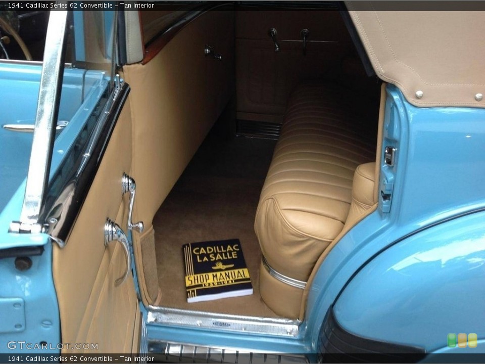 Tan Interior Rear Seat for the 1941 Cadillac Series 62 Convertible #138508974