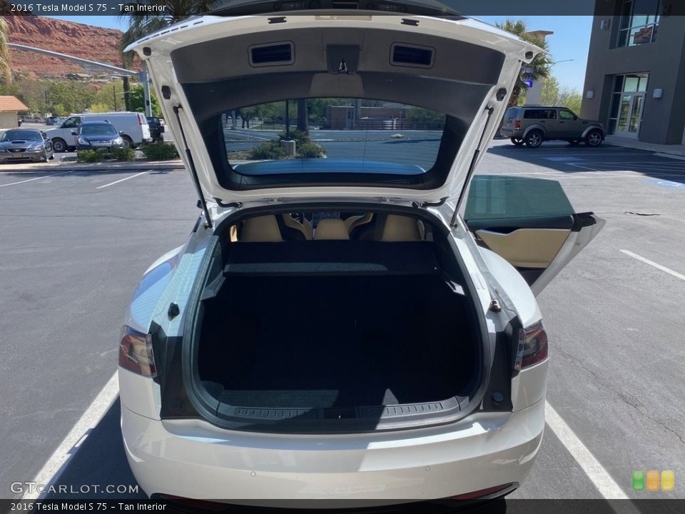 Tan Interior Trunk for the 2016 Tesla Model S 75 #138509166
