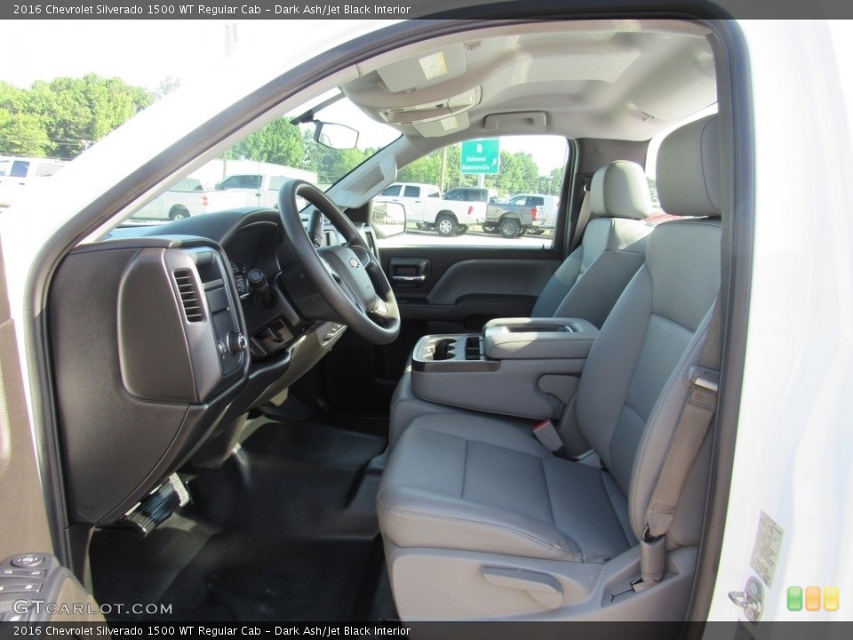 Dark Ash/Jet Black Interior Front Seat for the 2016 Chevrolet Silverado 1500 WT Regular Cab #138509169
