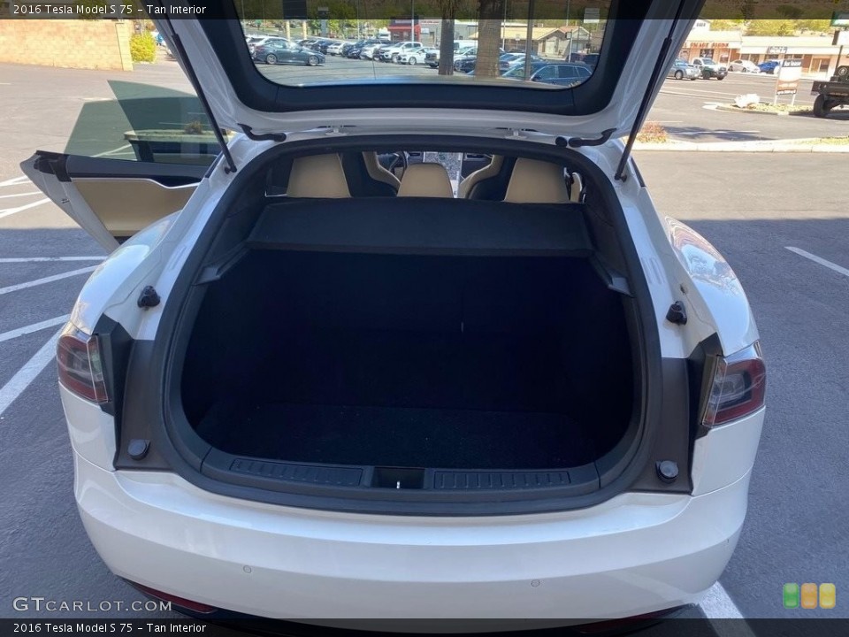 Tan Interior Trunk for the 2016 Tesla Model S 75 #138509187