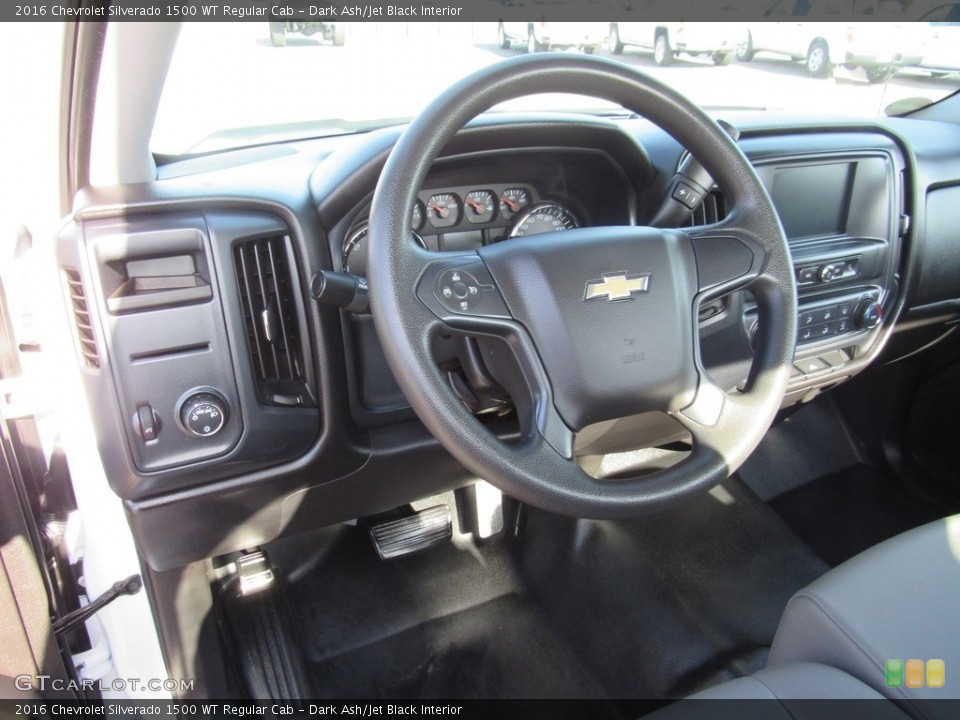 Dark Ash/Jet Black Interior Steering Wheel for the 2016 Chevrolet Silverado 1500 WT Regular Cab #138509241