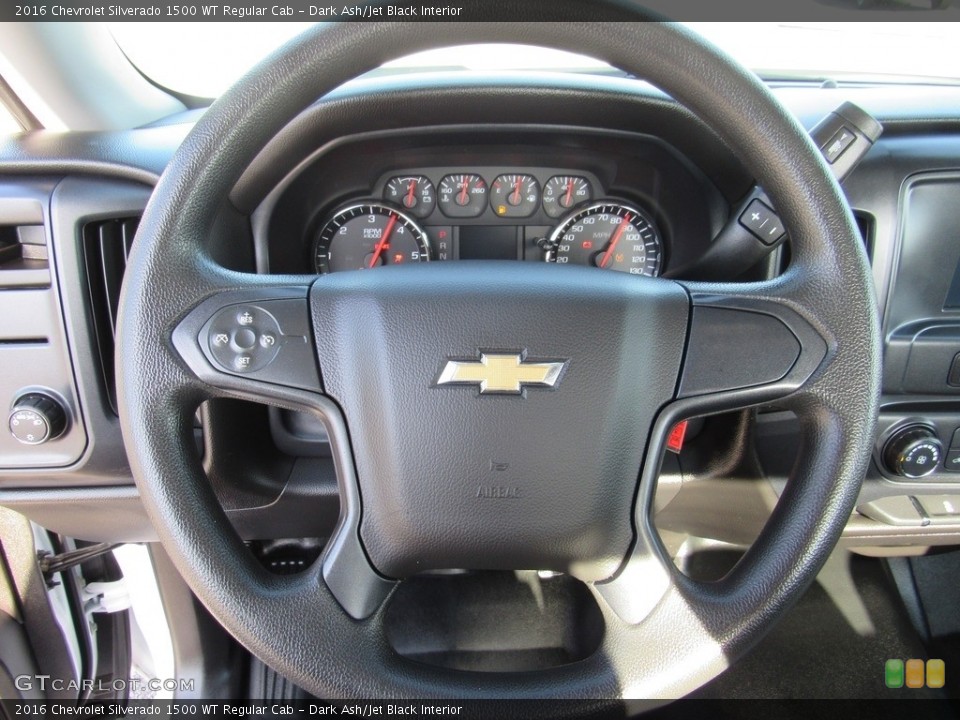 Dark Ash/Jet Black Interior Steering Wheel for the 2016 Chevrolet Silverado 1500 WT Regular Cab #138509262