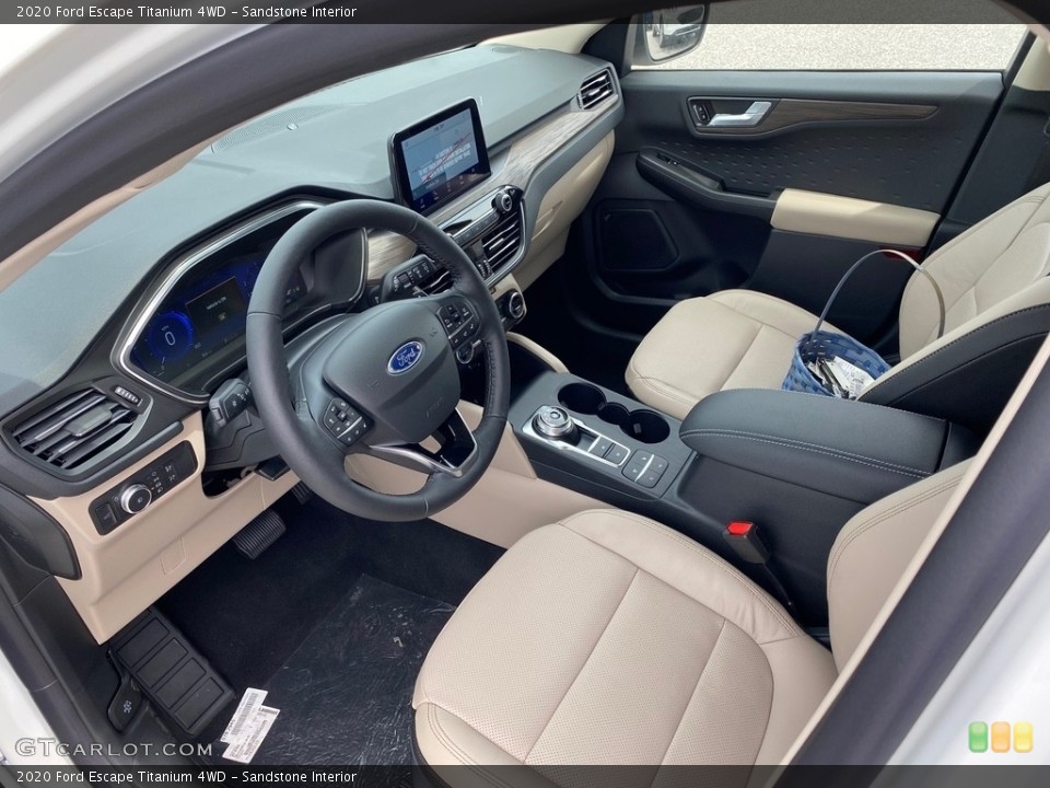 Sandstone Interior Photo for the 2020 Ford Escape Titanium 4WD #138509268