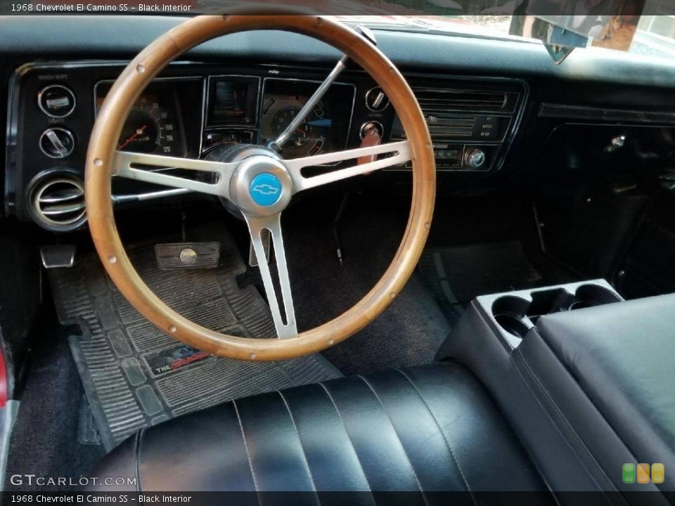 Black Interior Photo for the 1968 Chevrolet El Camino SS #138510312