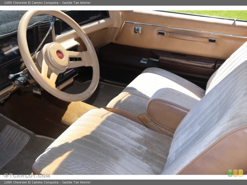 Saddle Tan Interior Photo for the 1986 Chevrolet El Camino Conquista #138510618