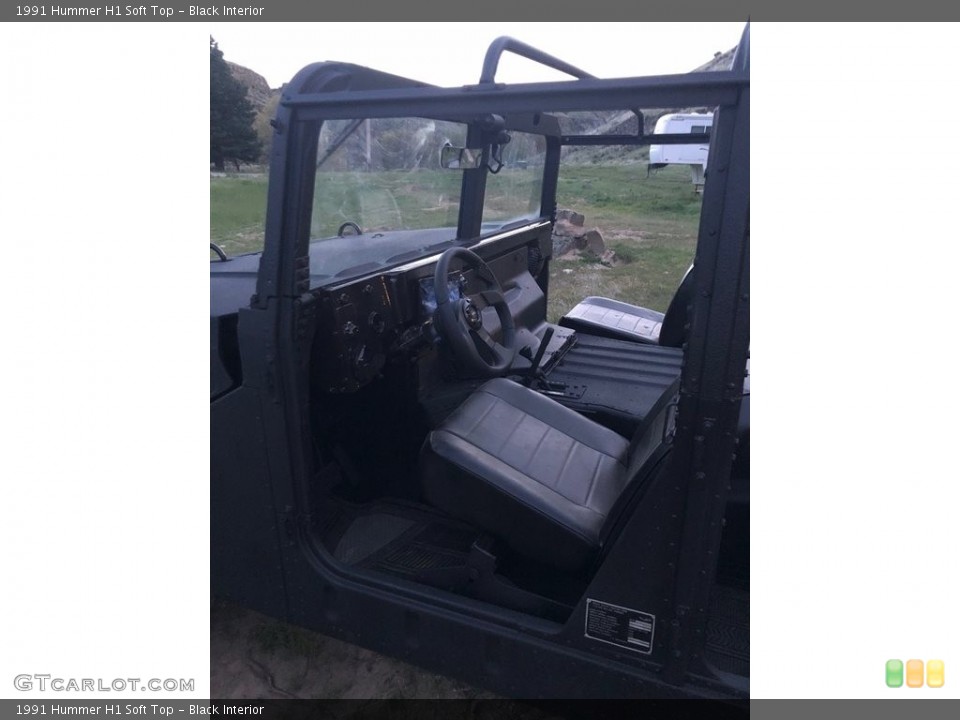 Black 1991 Hummer H1 Interiors