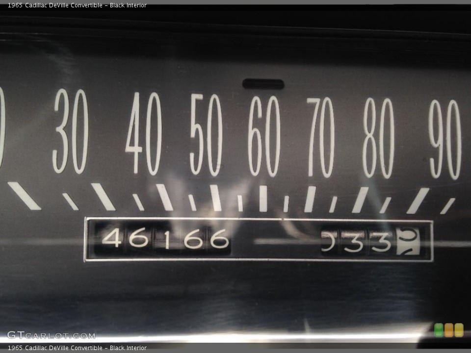 Black Interior Gauges for the 1965 Cadillac DeVille Convertible #138514359