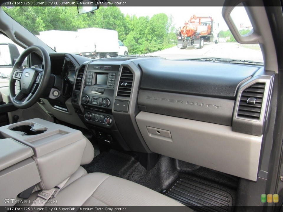 Medium Earth Gray Interior Dashboard for the 2017 Ford F250 Super Duty XL SuperCab #138515406