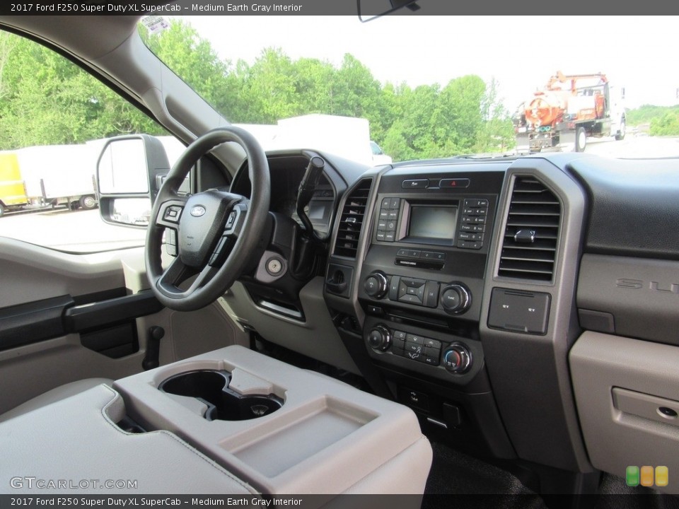 Medium Earth Gray Interior Dashboard for the 2017 Ford F250 Super Duty XL SuperCab #138515553